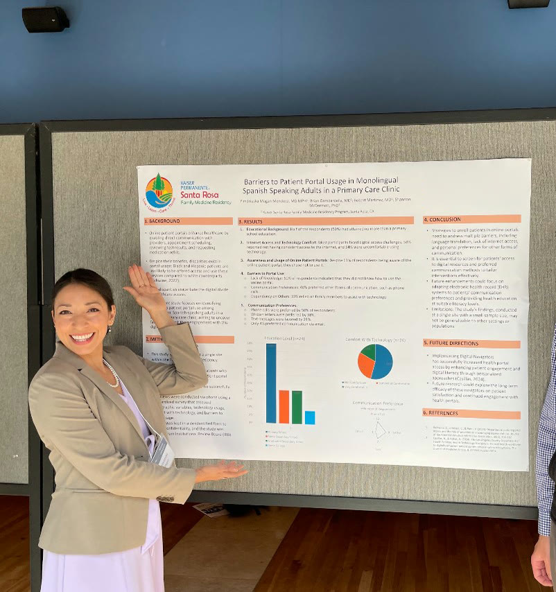Dr. Gigi Magan with her research poster